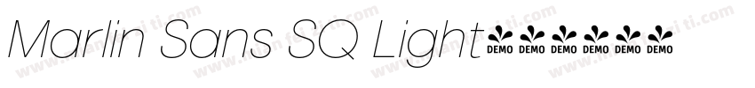 Marlin Sans SQ Light字体转换